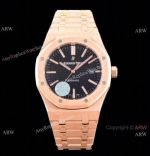 Grade 1A Copy Audemars Piguet Royal Oak JF v5 Cal.3120 Rose Gold Black Dial Watch 41mm